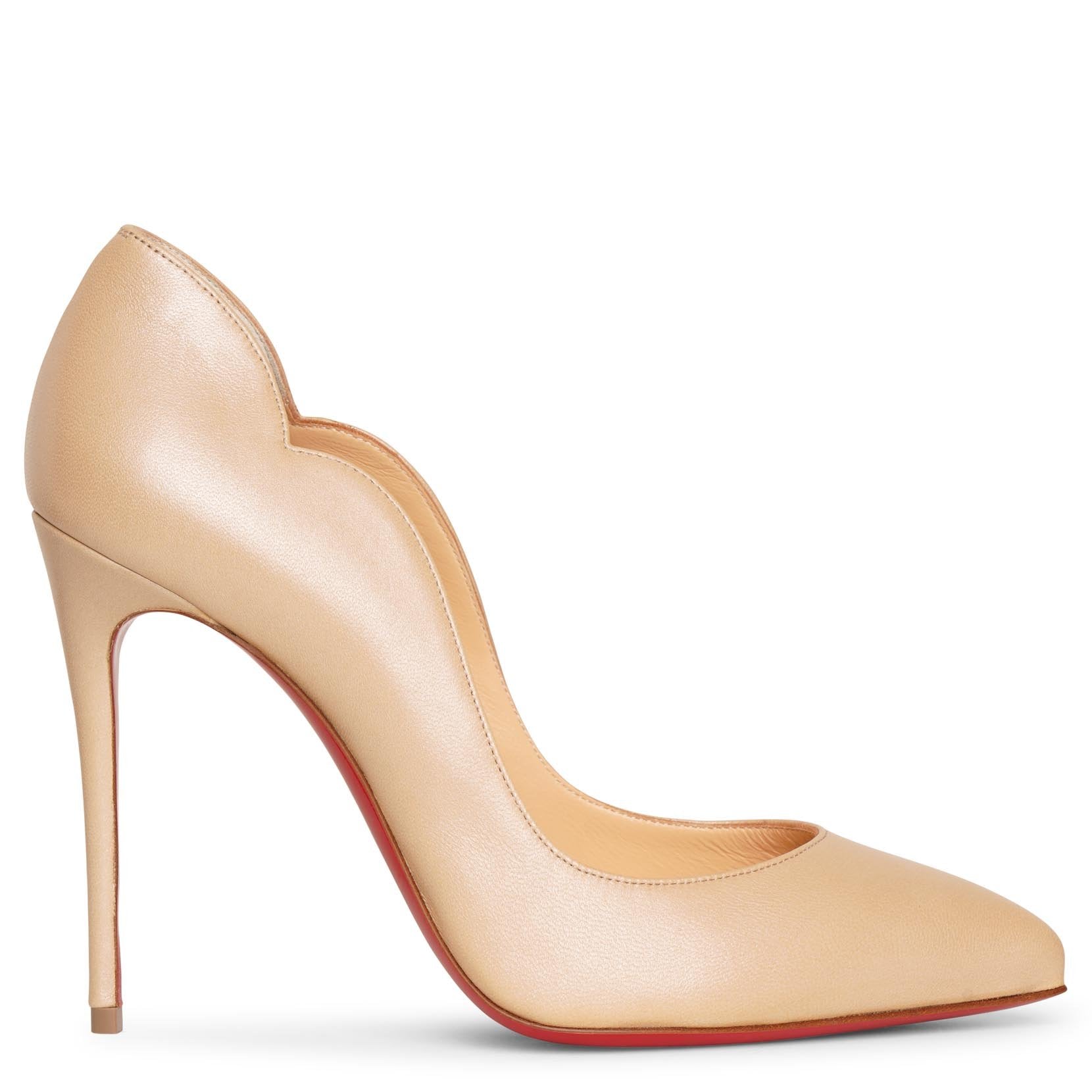 Christian Louboutin | Hot Chick 100 beige nappa pumps | Savannahs