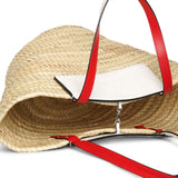 Loubi Shore white leather beach tote