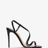 Rosalie 100 black leather sandals