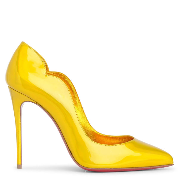 Christian Louboutin | Hot Chick 100 patent psychic yellow | Savannahs