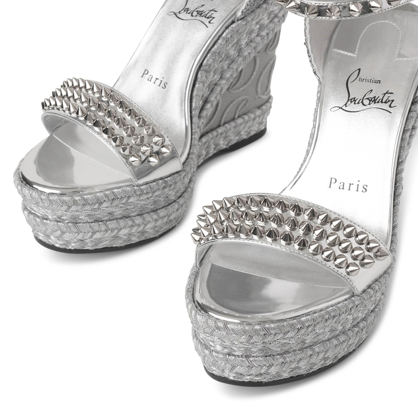 Christian Louboutin | Madmonica 120 glitter wedge sandals | Savannahs