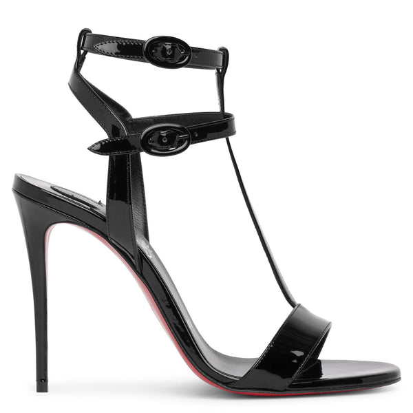 Christian Louboutin | Mara 100 patent black sandals | Savannahs
