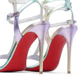 Mara 100 metallic leather sandals