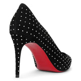 Kate Plume 85 black suede pumps