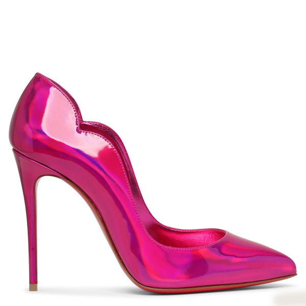 Christian Louboutin | Hot Chick 100 patent psychic pink pumps