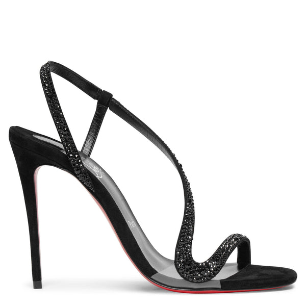 Christian Louboutin | Rosalie 100 black strass sandals | Savannahs