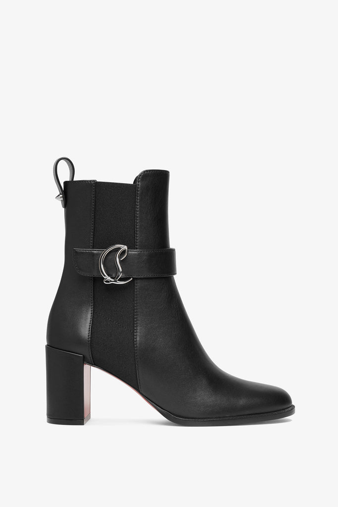 Christian Louboutin CL chelsea 70 black leather ankle boots