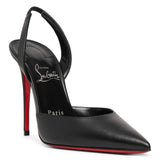 O Kate 100 sling black leather pumps