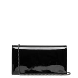Loubi54 black patent clutch