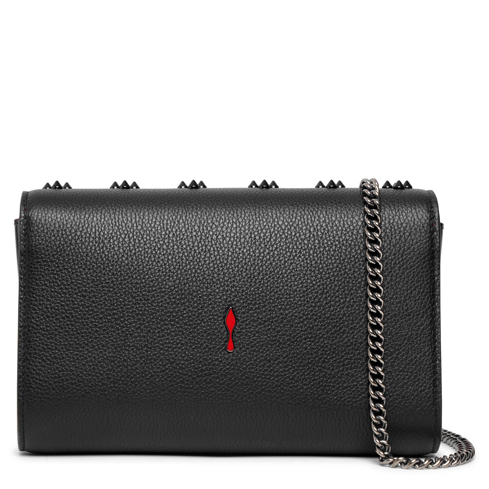 Christian Louboutin | Paloma black leather clutch | Savannahs
