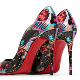 Hot Chick 100 multi patent pumps