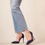 Iriza 100 navy suede pumps