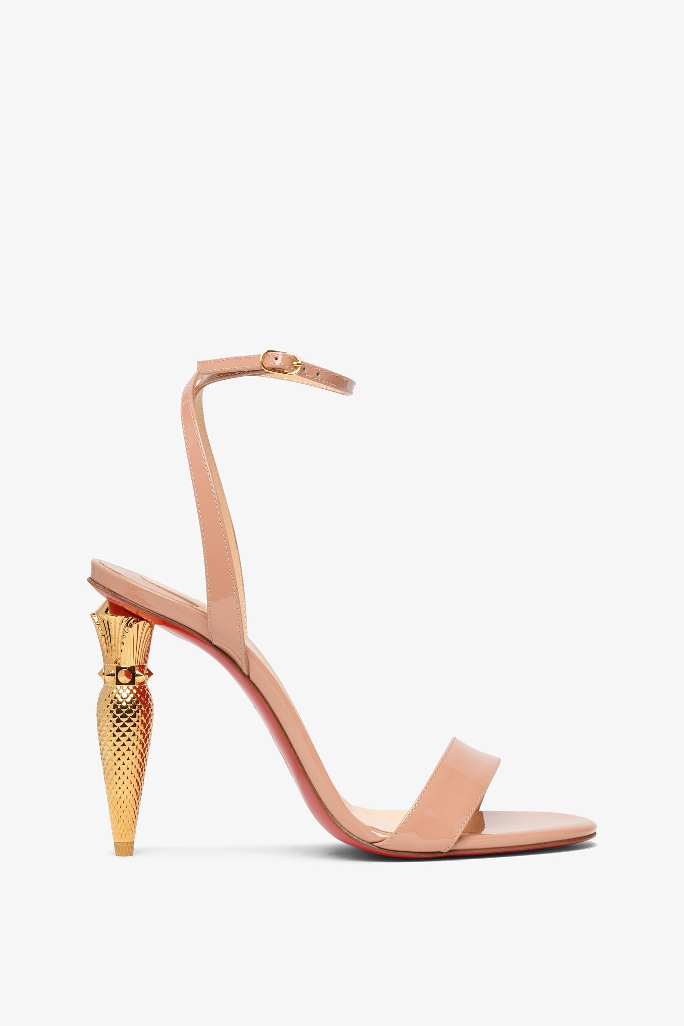 Christian Louboutin | Lipqueen 100 patent nude sandals | Savannahs
