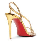 Rosalie 100 gold crystal sandals