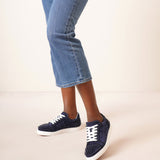 Vieira 2 orlato navy blue suede sneakers