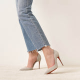Iriza 100 grey suede pumps