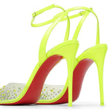 Spikaqueen 100 yellow pumps
