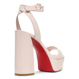 Movida Sabina 130 light pink patent sandals
