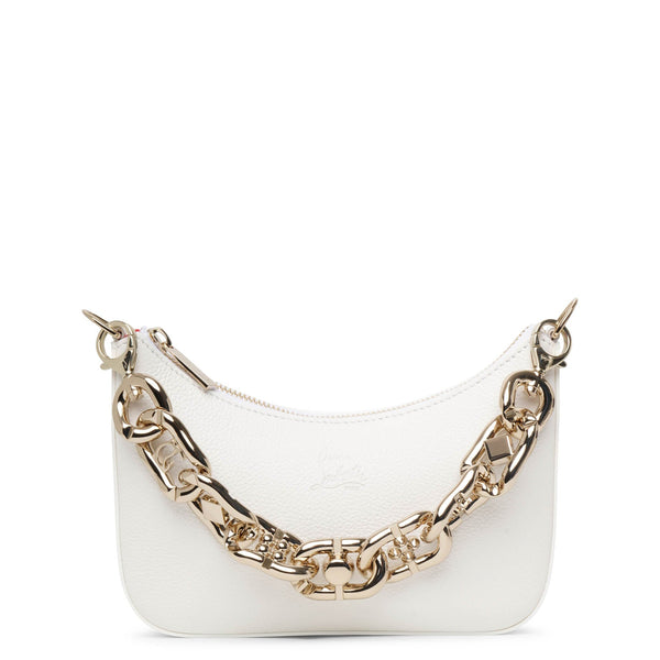 Loubila chain white mini shoulder bag