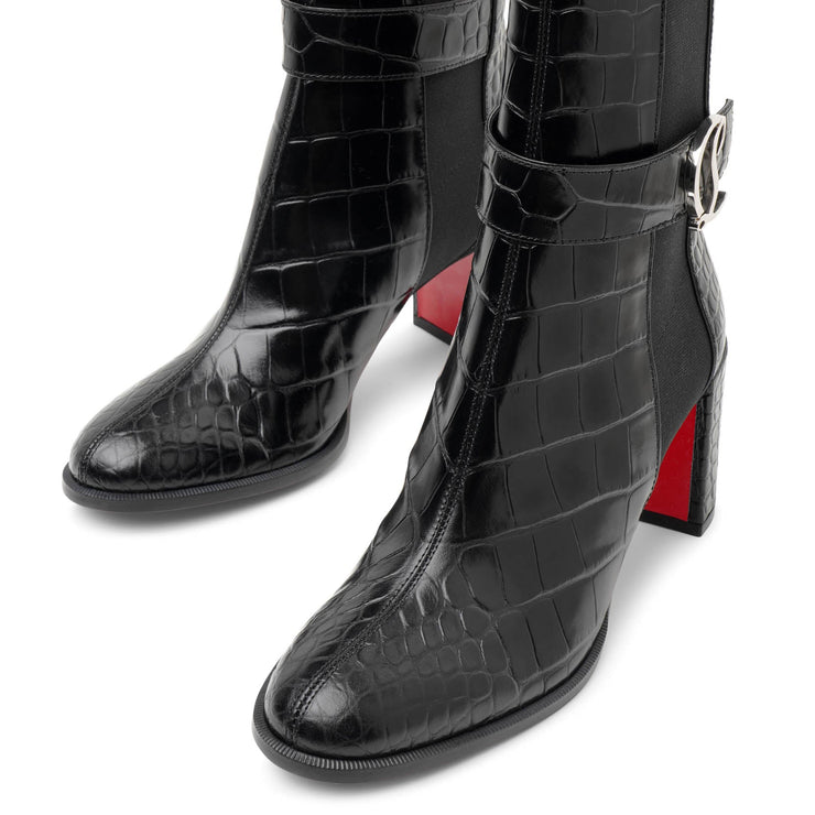 CL Chelsea Booty Lug - Low boots - Calf leather - Black - Christian  Louboutin