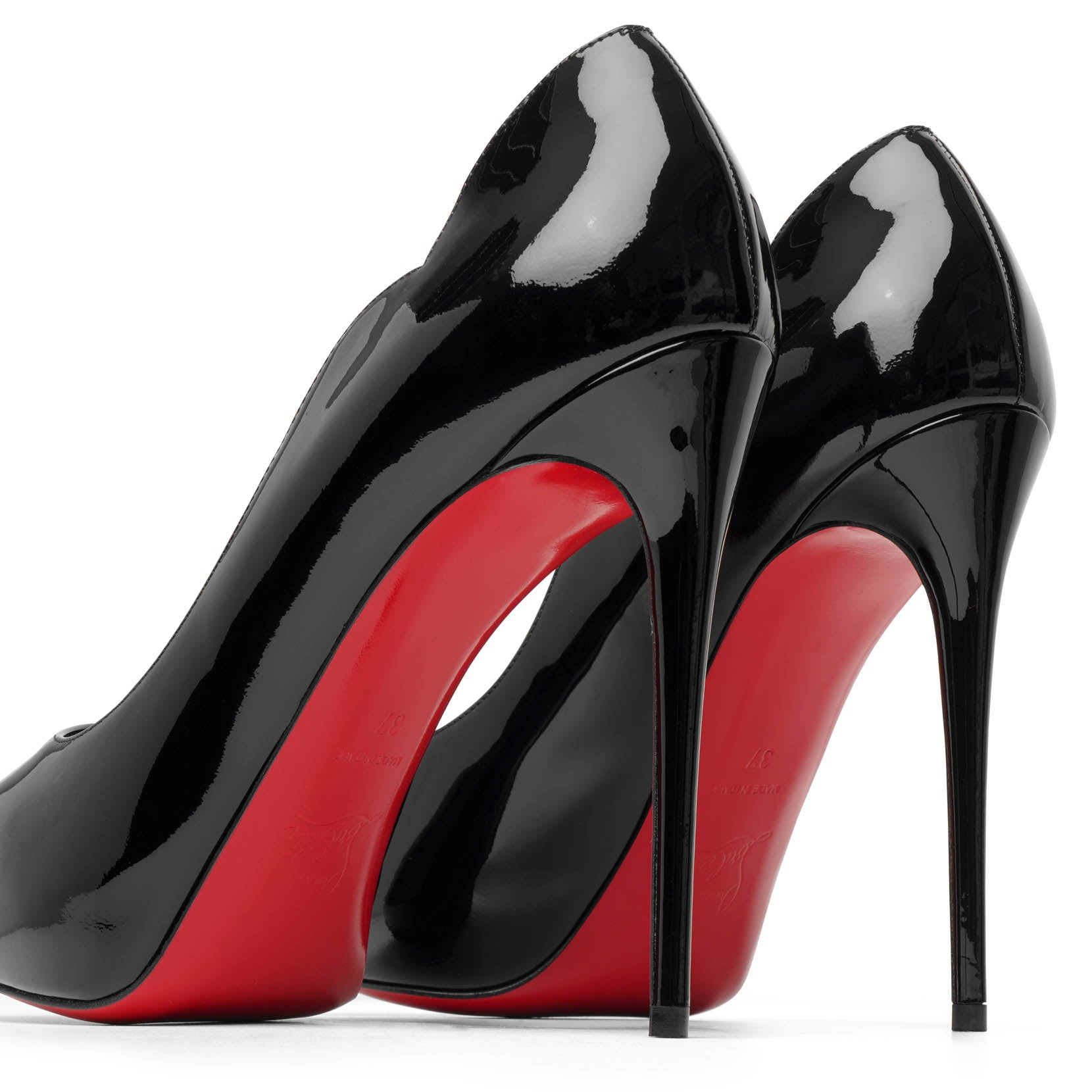 Christian Louboutin | Hot Chick Alta 120 black patent pumps