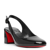 So Jane sling 55 black patent pumps