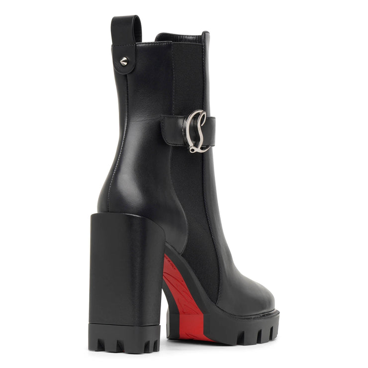 Christian Louboutin Chelsea Booty Lug Leather Ankle Boots 40