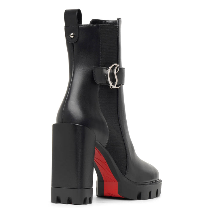 Christian Louboutin | CL Chelsea Lug 100 black leather ankle boots | Savannahs