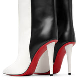 Astrilarge Booty 100 black and white leather boots