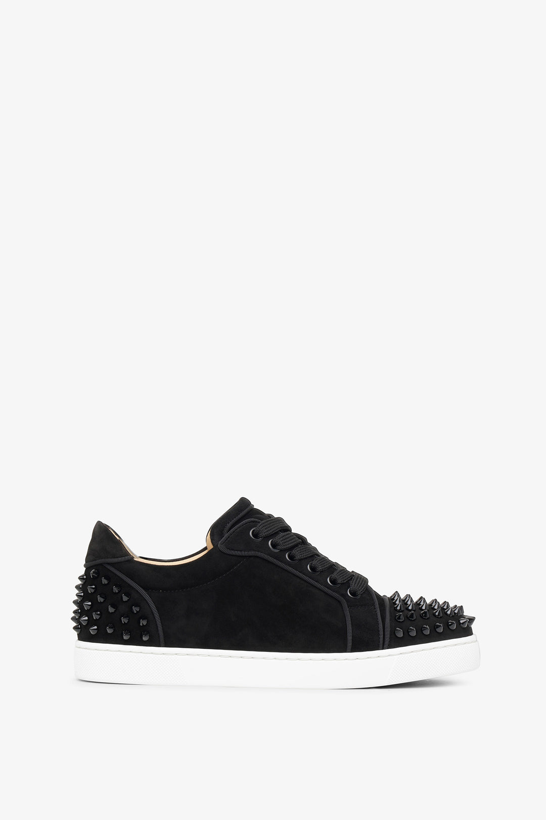 All black shops louboutin sneakers