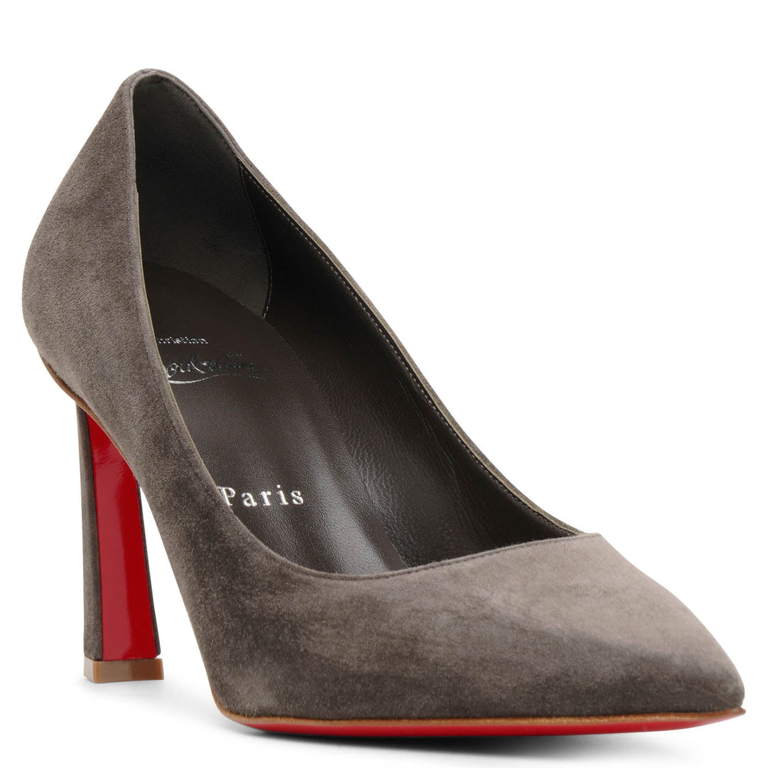 Grey suede louboutin heels hotsell