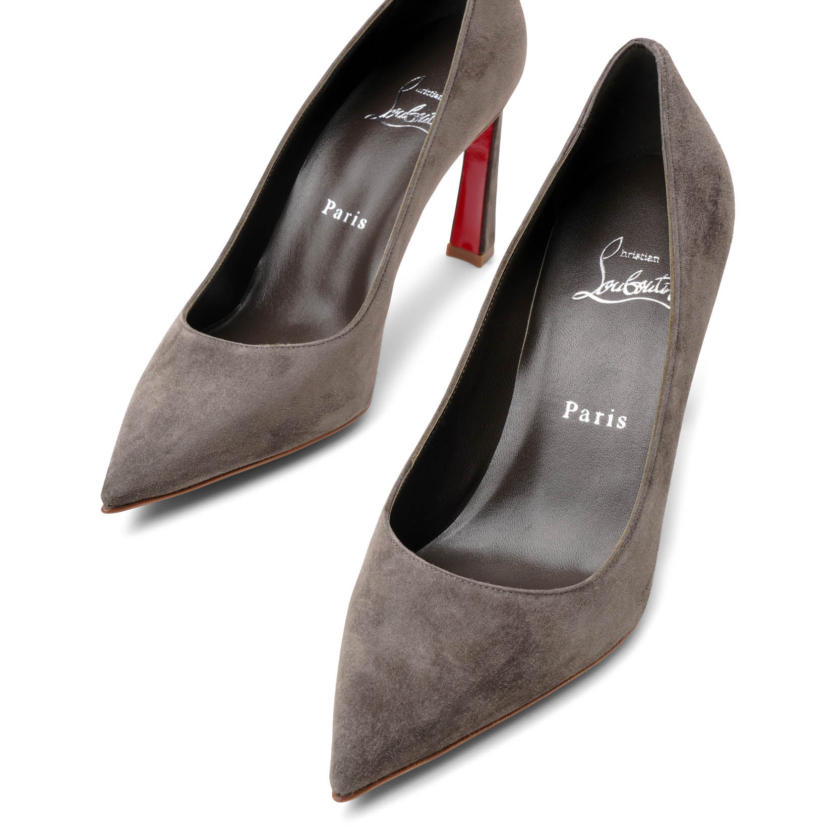 Christian Louboutin | Condora 85 grey suede pumps | Savannahs