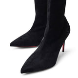 Kate Botta Alta 85 black suede stretch boots