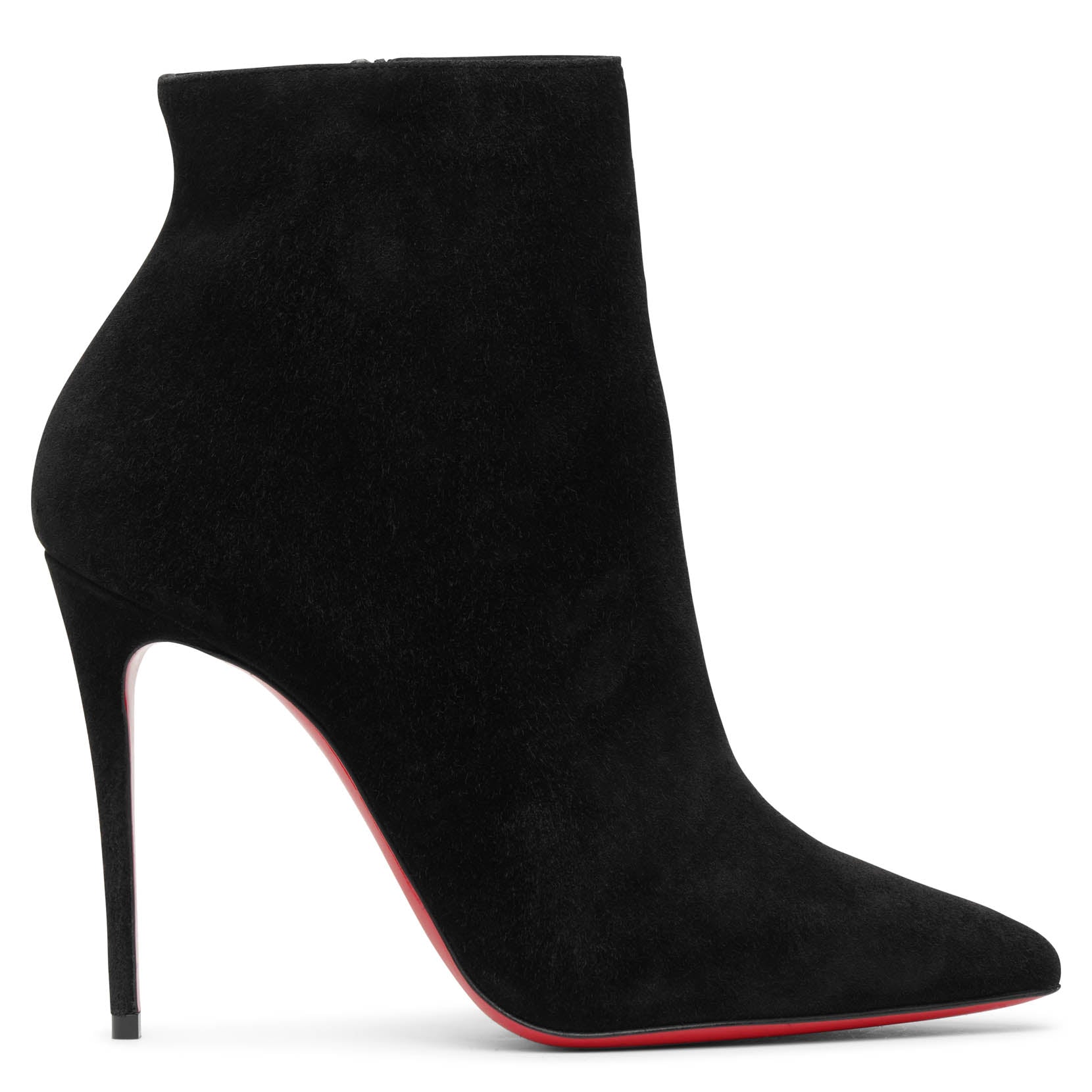 CHRISTIAN LOUBOUTIN SO KATE 100 BLACK SUEDE ANKLE BOOTS