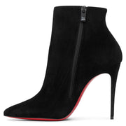So Kate Booty 100 black suede ankle boots
