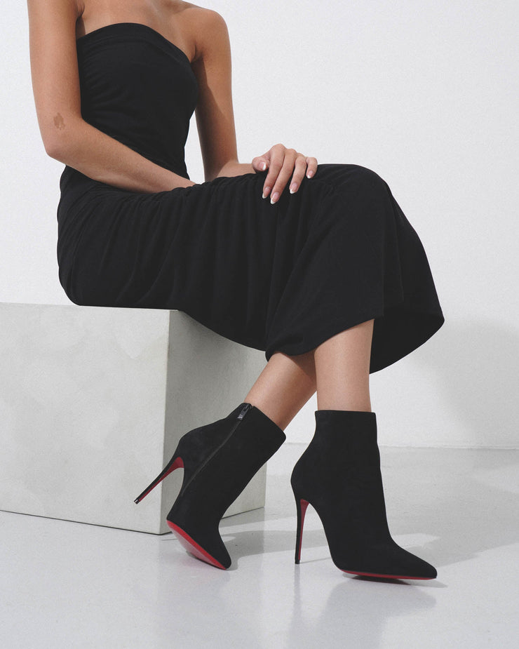 Christian Louboutin | So Kate 100 black suede ankle boots | Savannahs