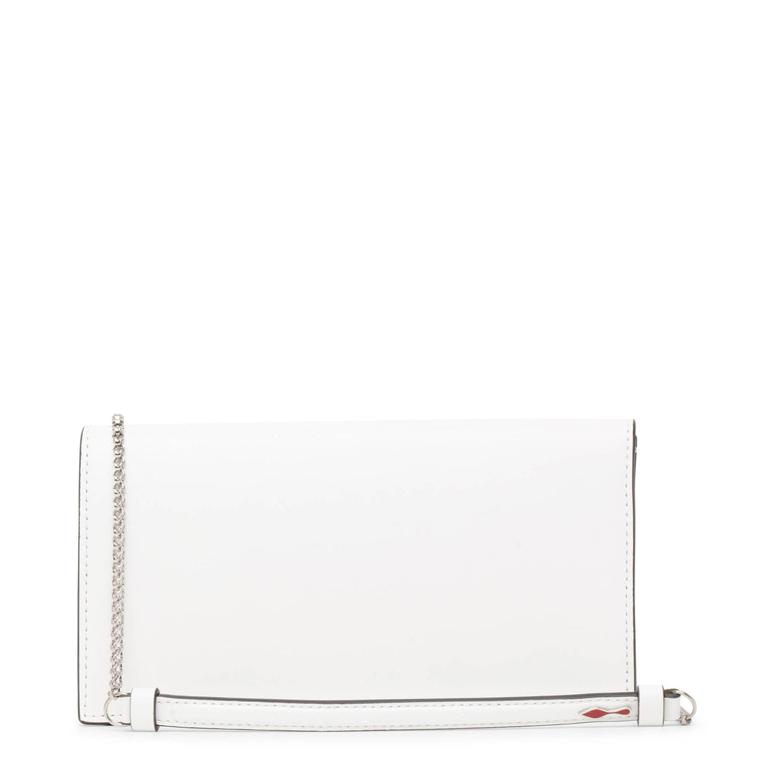 Christian Louboutin | Loubi54 white leather clutch bag