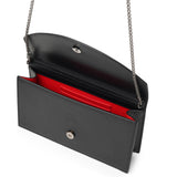Loubi54 black leather clutch bag