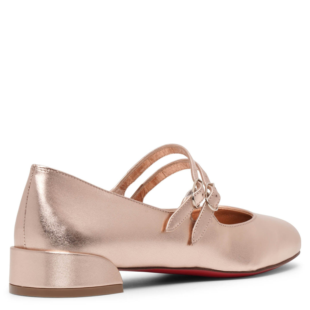 Christian Louboutin | Sweet Jane pink metallic flats | Savannahs