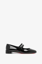 Sweet Jane black patent ballerinas