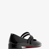 Sweet Jane black patent ballerinas