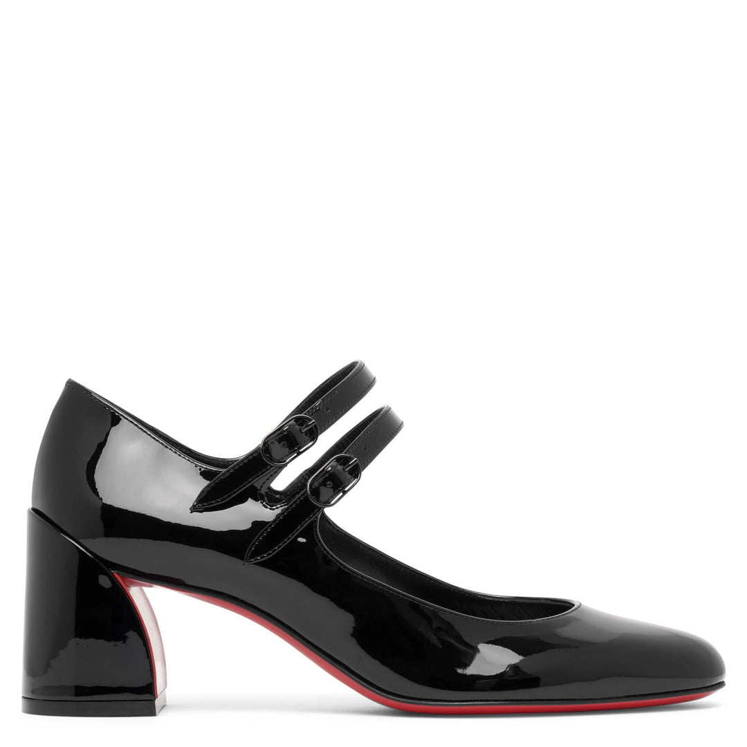 Christian Louboutin | Mamadrague black leather spikes flats