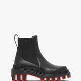 Marchacroche black leather ankle boots