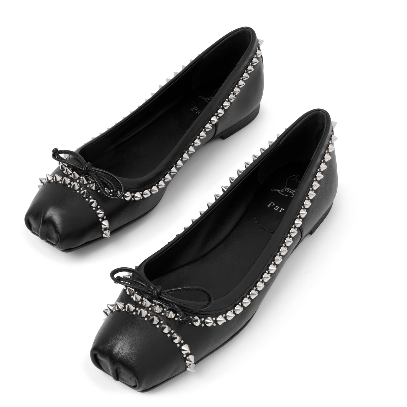 クリスチャンルブタン CHRISTIAN LOUBOUTIN バレリーナパンプス MAMADRAGUE SPIKES フラットシューズ ママドラグスパイク 1240241 0029 B439 Christian Louboutin - クリスチャンルブタン CHRISTIAN LOUBOUTIN
