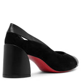 Miss Duvette 55 black leather pumps
