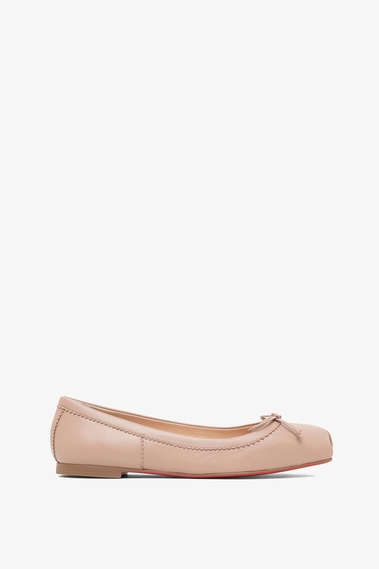 Mamadrague beige leather flats