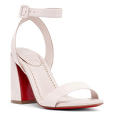 Miss Sabina 85 beige patent sandals