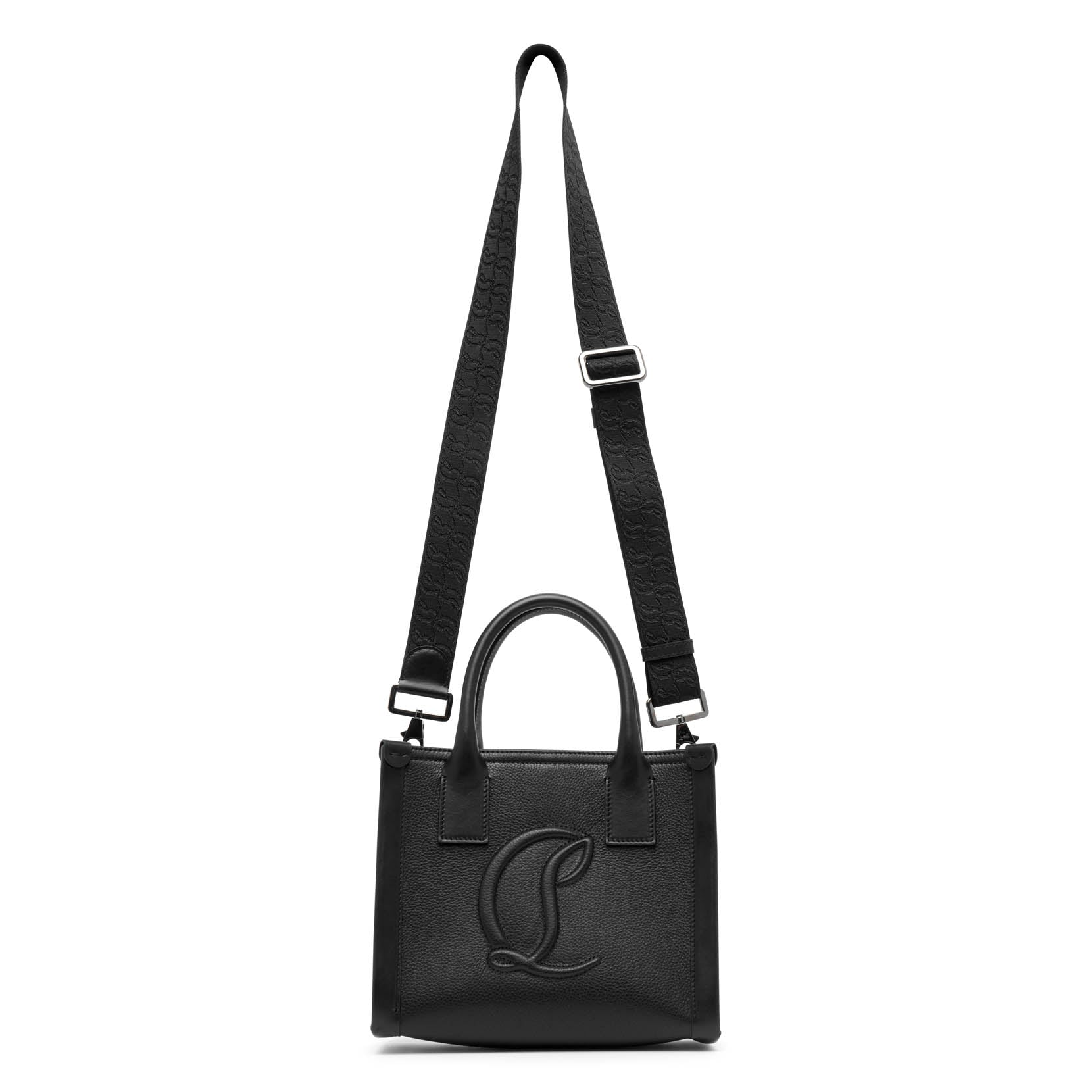 Christian Louboutin | By my side E/W mini black leather tote bag