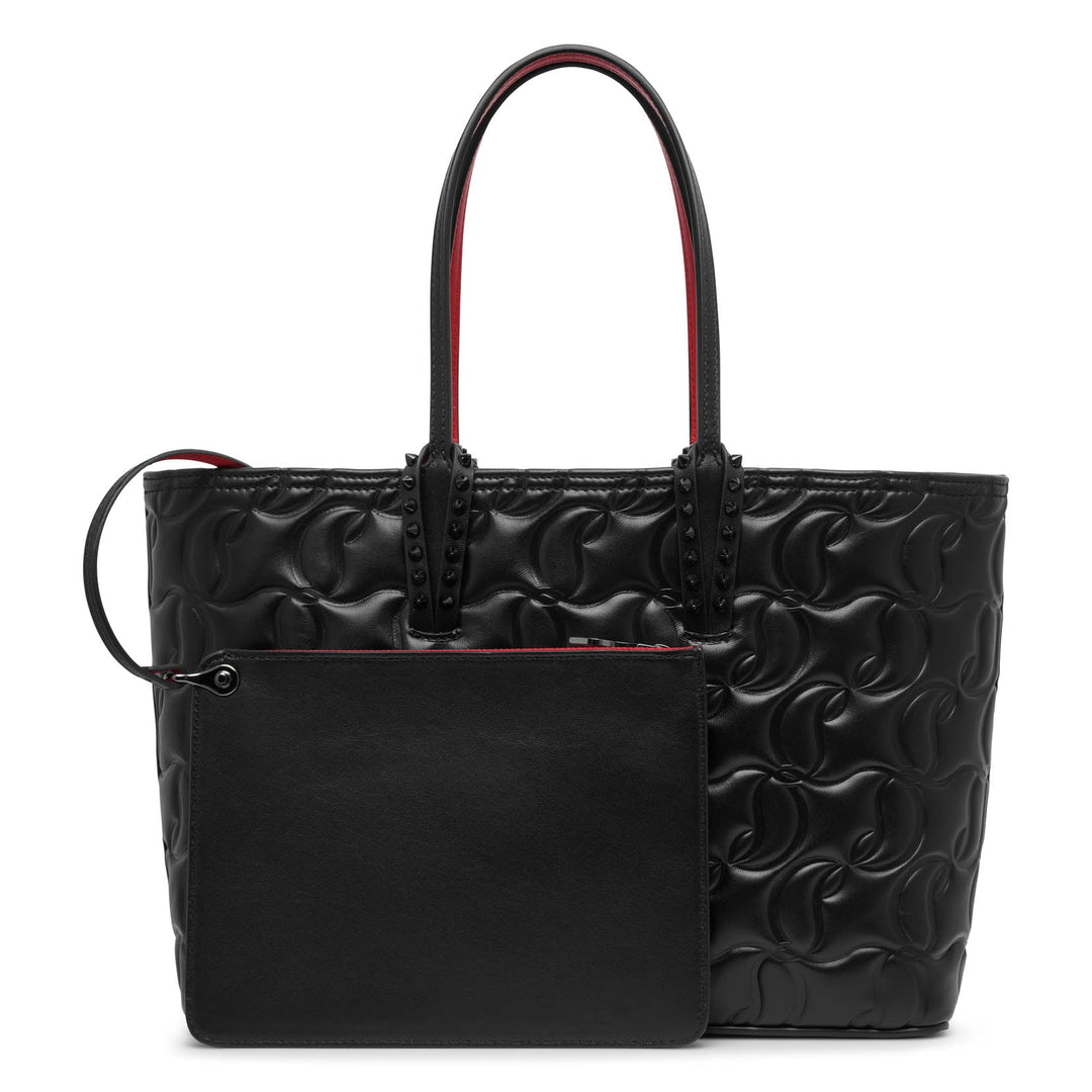 Christian Louboutin Cabata small black leather tote bag Savannahs