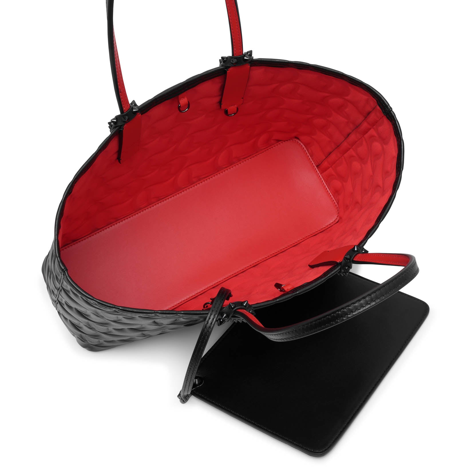 Christian Louboutin | Cabata small black leather tote bag | Savannahs